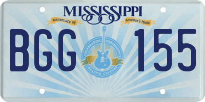 MS license plate BGG155