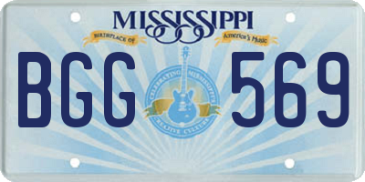 MS license plate BGG569