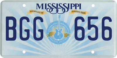 MS license plate BGG656