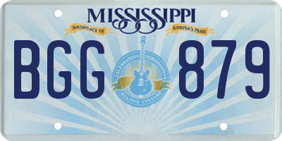 MS license plate BGG879