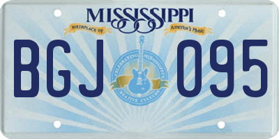 MS license plate BGJ095