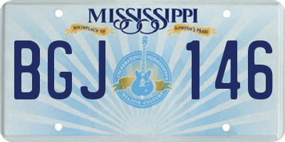 MS license plate BGJ146