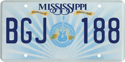 MS license plate BGJ188