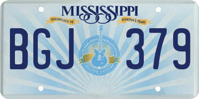 MS license plate BGJ379