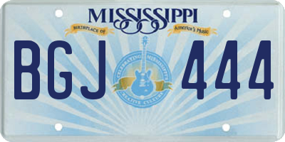 MS license plate BGJ444