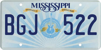 MS license plate BGJ522