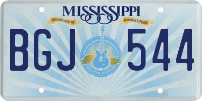 MS license plate BGJ544