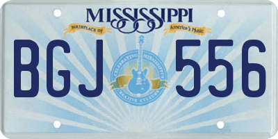 MS license plate BGJ556