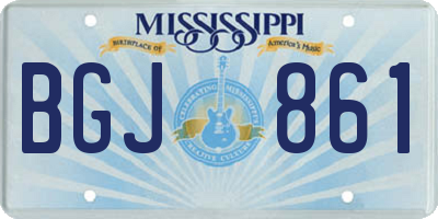 MS license plate BGJ861