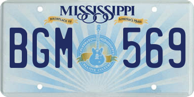 MS license plate BGM569