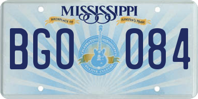 MS license plate BGO084