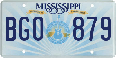 MS license plate BGO879