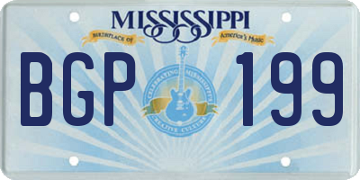MS license plate BGP199