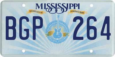MS license plate BGP264
