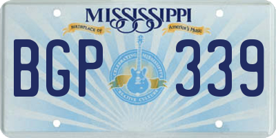 MS license plate BGP339