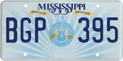 MS license plate BGP395