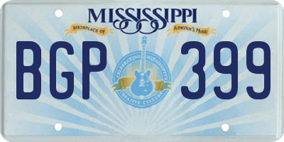 MS license plate BGP399