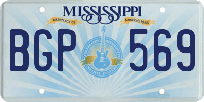 MS license plate BGP569