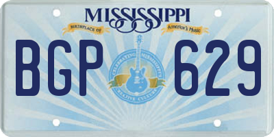 MS license plate BGP629