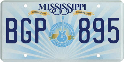MS license plate BGP895