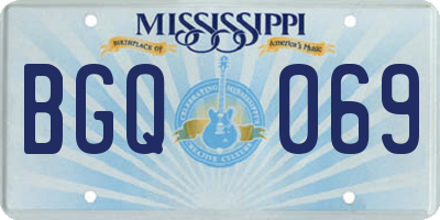MS license plate BGQ069