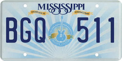 MS license plate BGQ511
