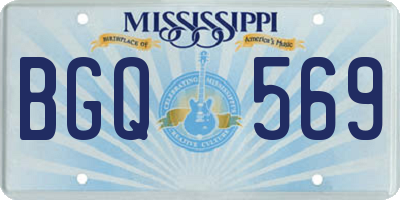 MS license plate BGQ569