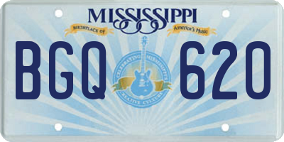 MS license plate BGQ620