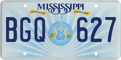 MS license plate BGQ627