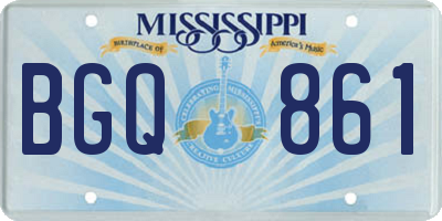 MS license plate BGQ861