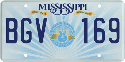 MS license plate BGV169