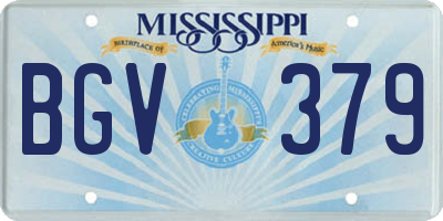 MS license plate BGV379
