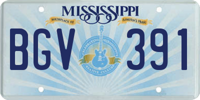 MS license plate BGV391
