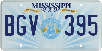 MS license plate BGV395