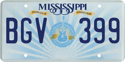 MS license plate BGV399