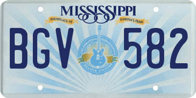 MS license plate BGV582