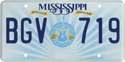 MS license plate BGV719