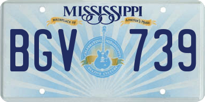 MS license plate BGV739