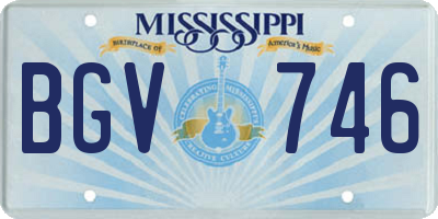 MS license plate BGV746
