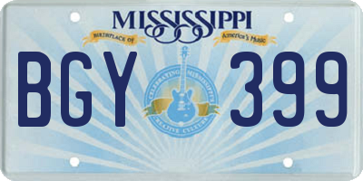 MS license plate BGY399