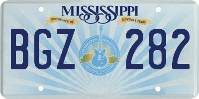 MS license plate BGZ282