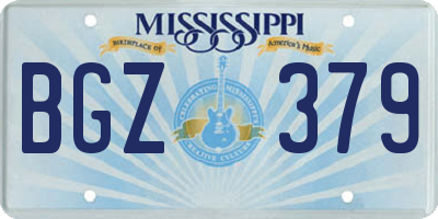 MS license plate BGZ379