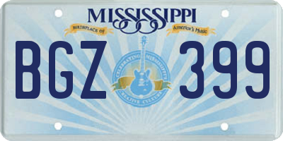 MS license plate BGZ399