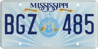 MS license plate BGZ485