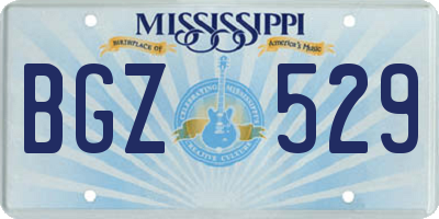 MS license plate BGZ529