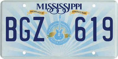 MS license plate BGZ619