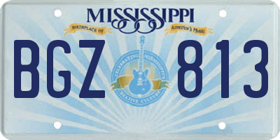 MS license plate BGZ813