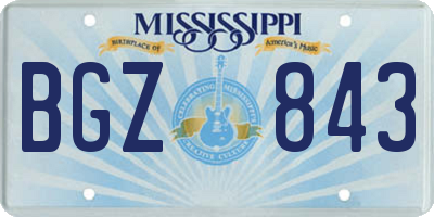 MS license plate BGZ843