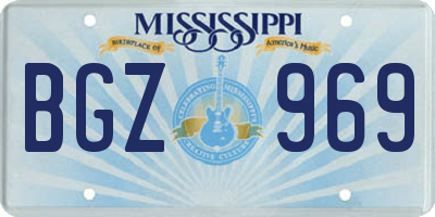 MS license plate BGZ969