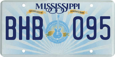 MS license plate BHB095